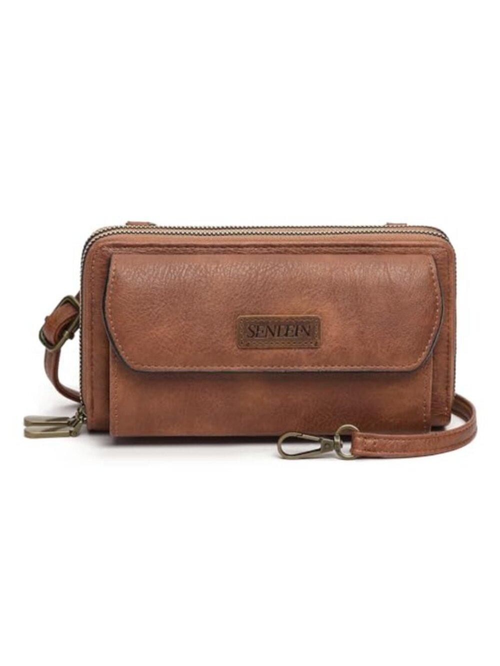 Vegan Leather Crossbody Phone Bag Small Purse Shoulder Handbag